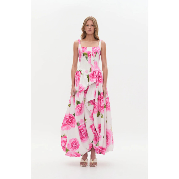 Aje Alani Gown Soft Rose Light Floral US 4 - Picture 4 of 16
